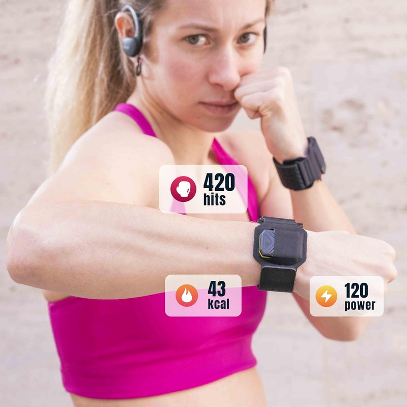 PunchLab Bluetooth Sensors Punch Tracker for Heavy Bag & Shadow Boxing, Fits Hanging & Standing Bags, Ideal for Beginners & Pro Boxers, Track Power, Count & Progress, Works with App - Image 5